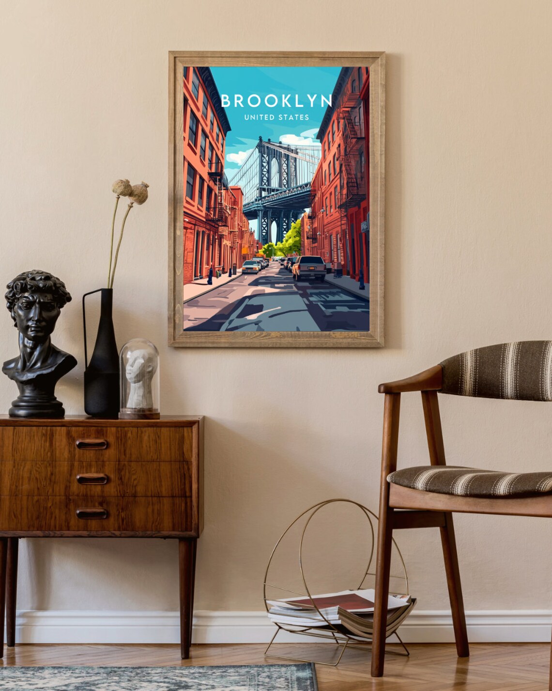 Brooklyn Travel Poster, United States New York - Image 2