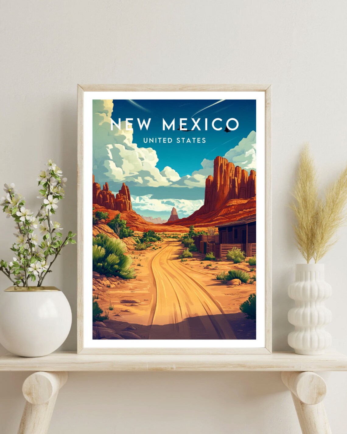 New Mexico Travel Poster, United States Wall Art - Image 4