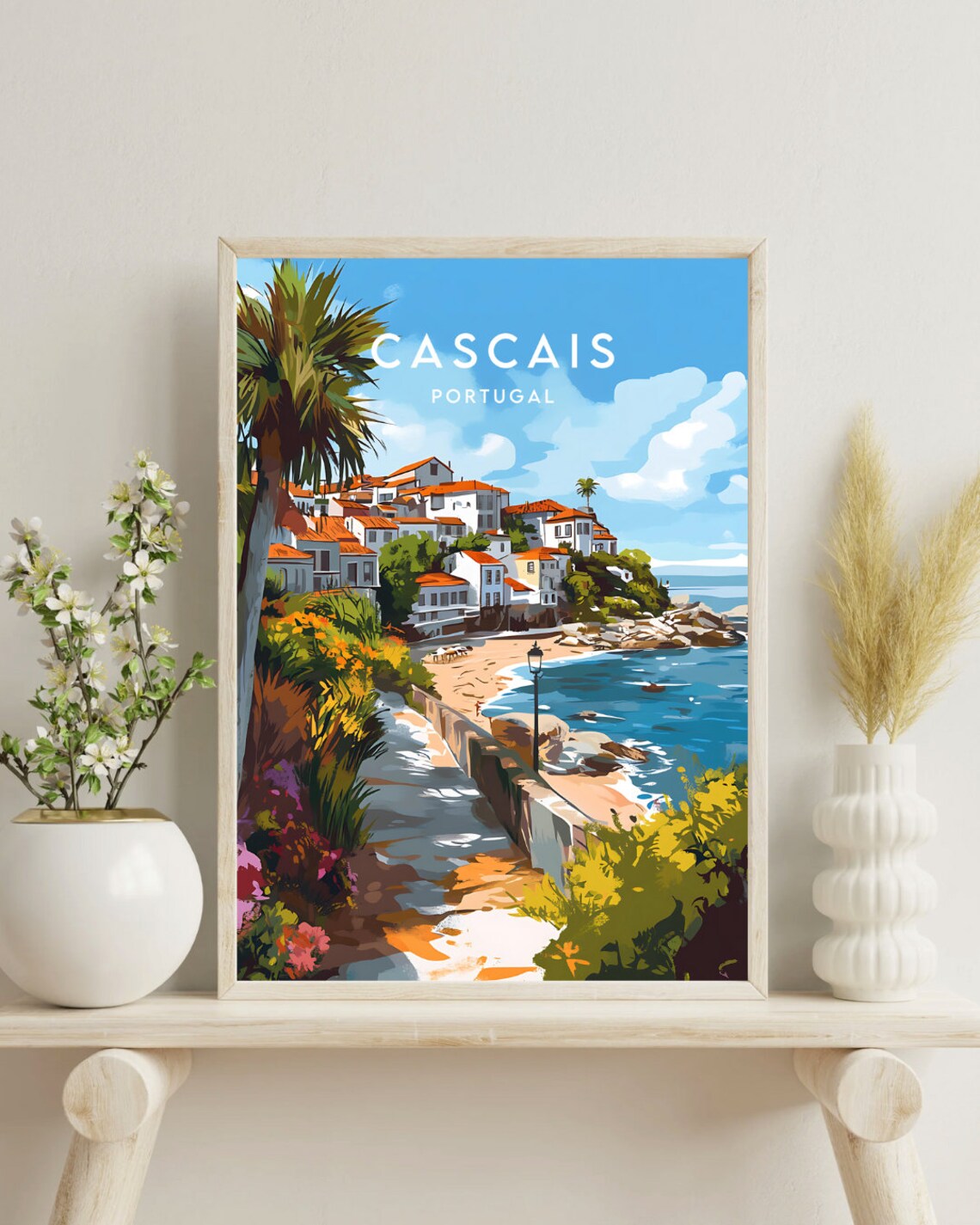 Cascais Portugal Travel Poster - Image 4