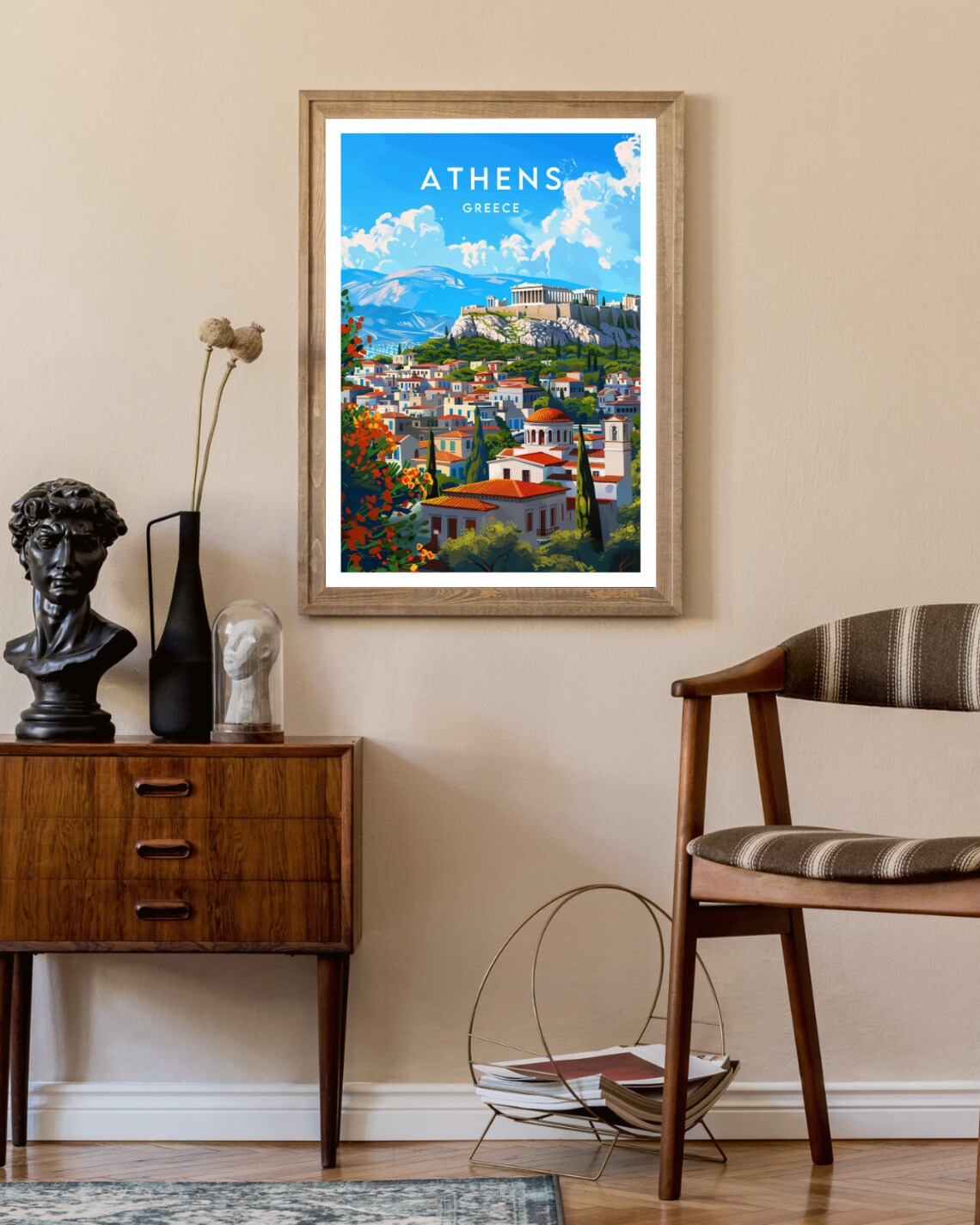 Athens Travel Poster, Greece Europe Wall Art - Image 2