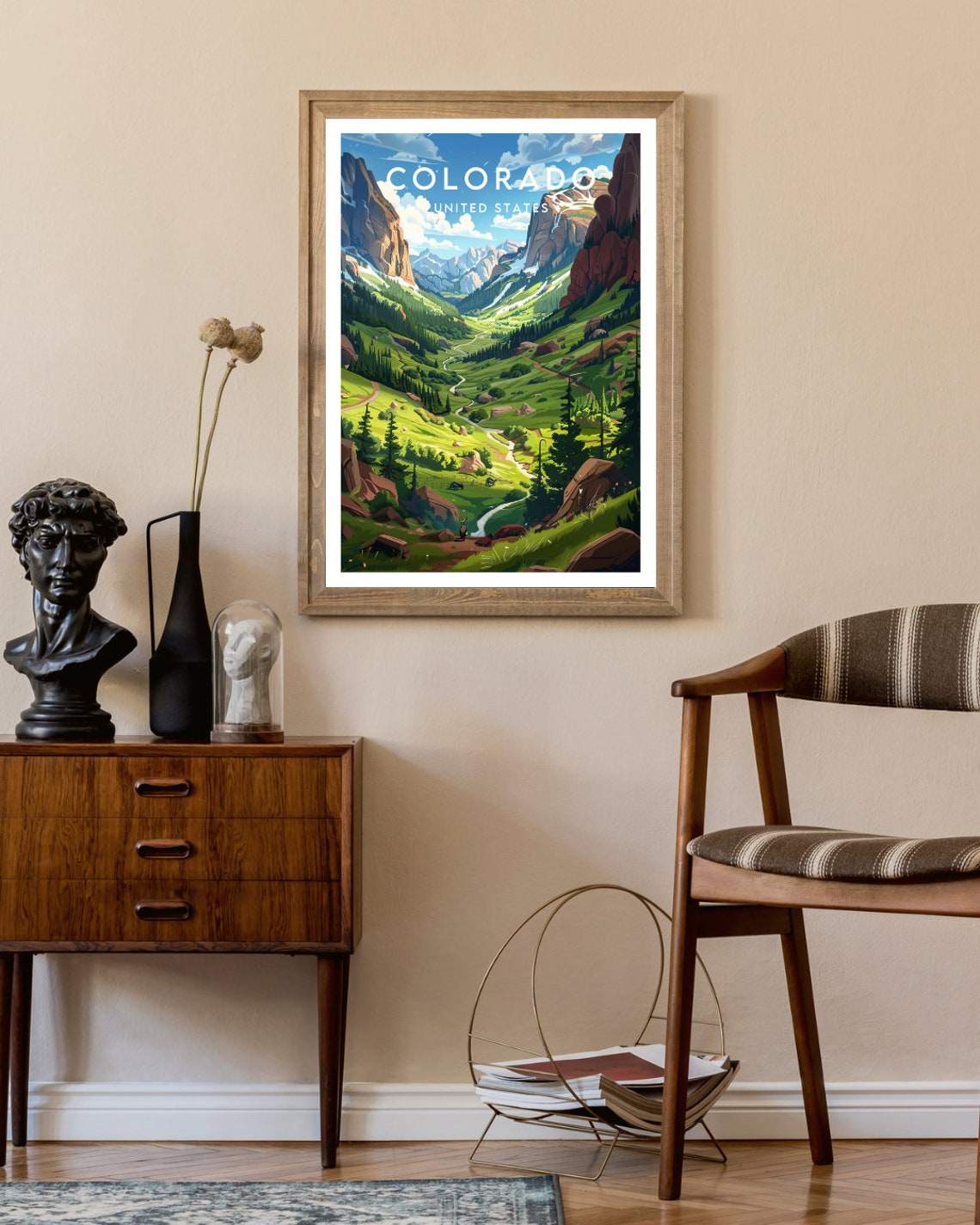 Colorado Travel Print United States Colorado Poster America Poster Travel Wall Art America Print Colorado Usa United States Poster - Image 2