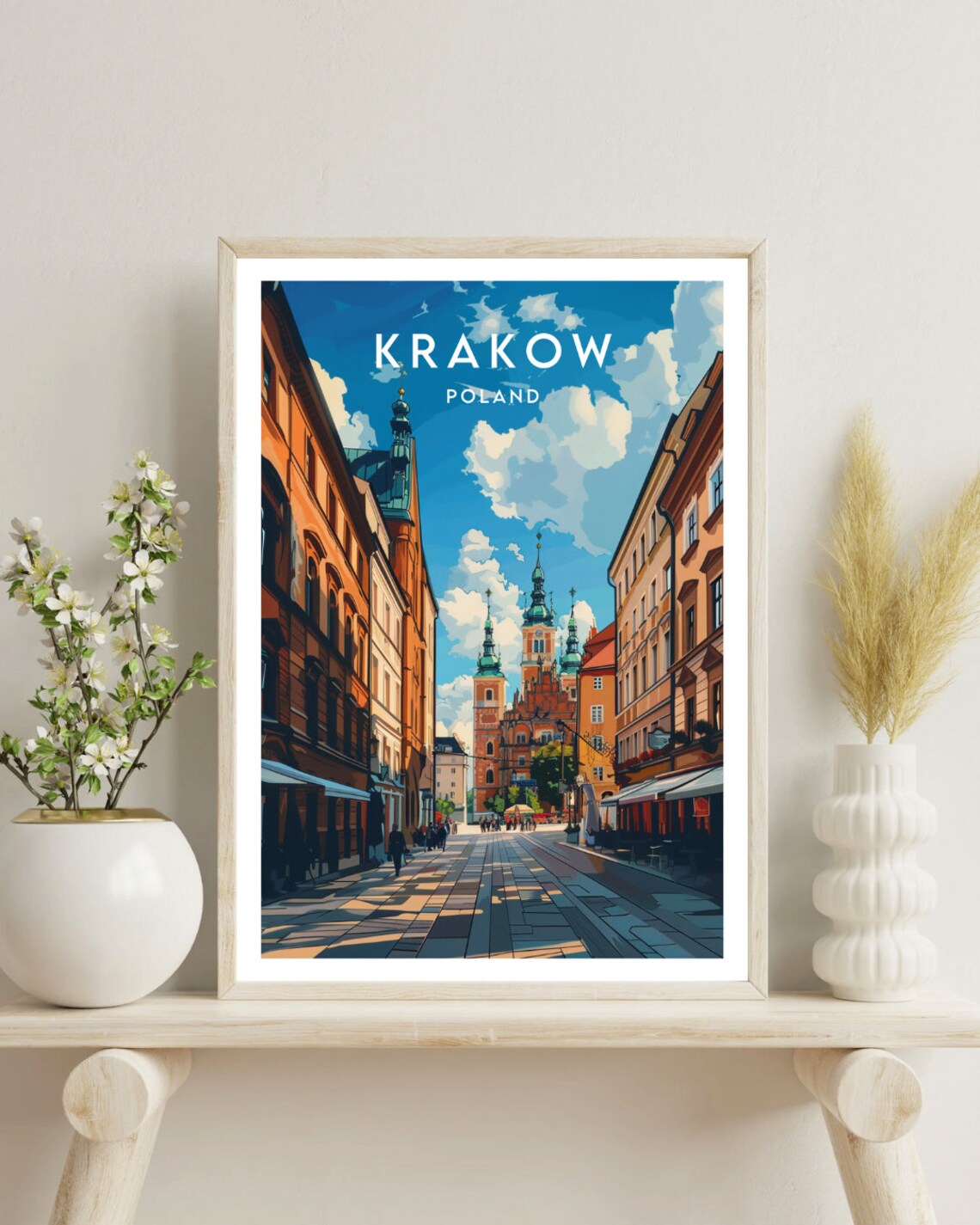 Krakow Travel Poster, Poland Europe Wall Art - Image 4