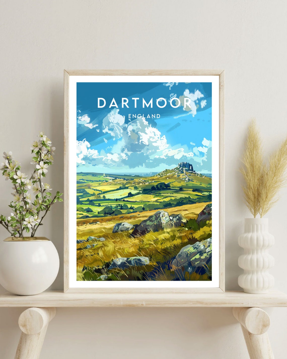 Dartmoor Travel Print England Dartmoor Poster England Poster Travel Wall Art England Print Poster England Europe Dartmoor Uk - Image 4