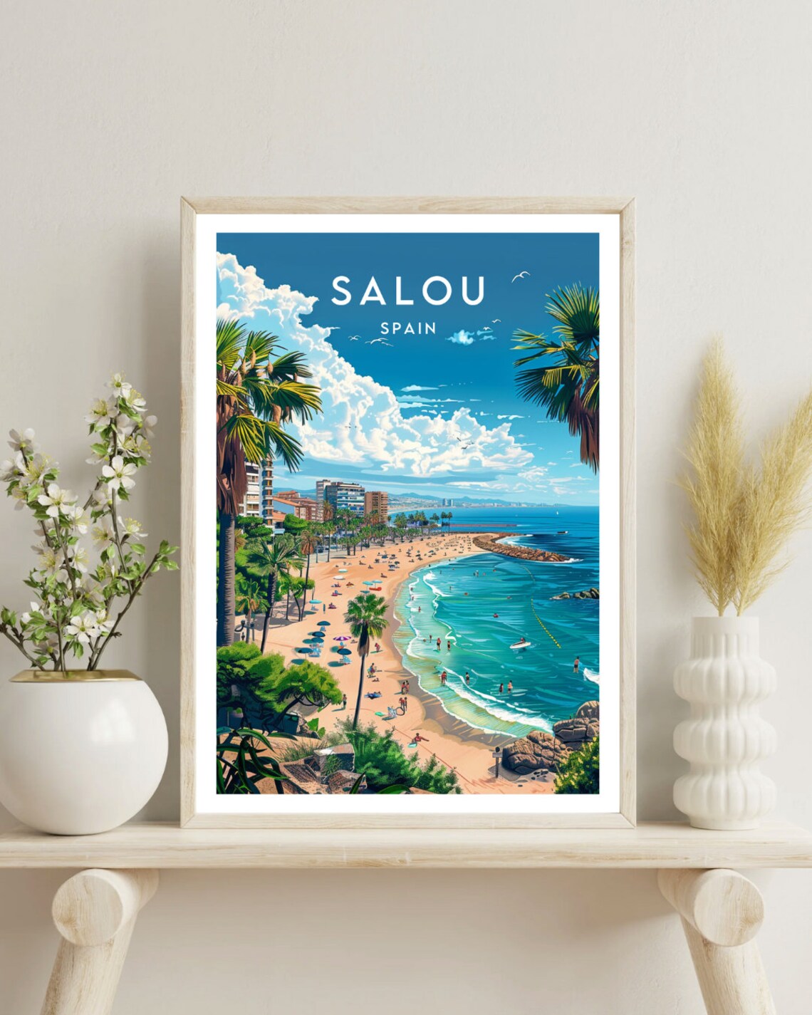 Salou Travel Poster, Spain Europe Wall Art - Image 4
