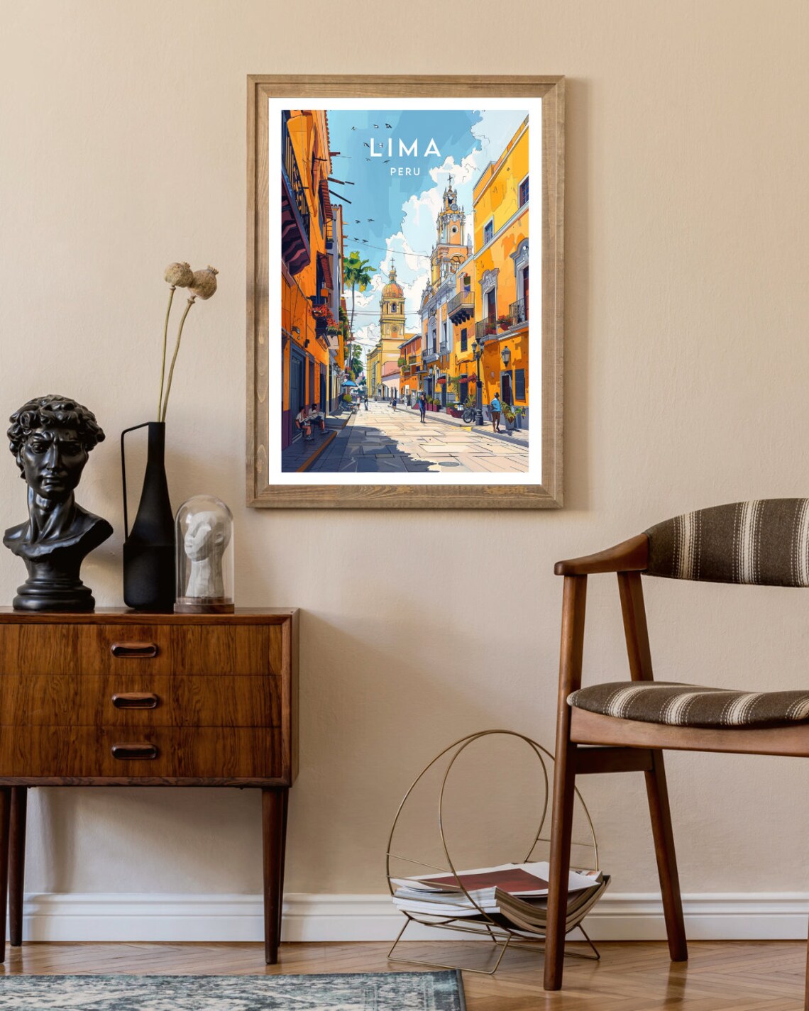 Lima Peru Travel Poster, South America Wall Art - Image 2