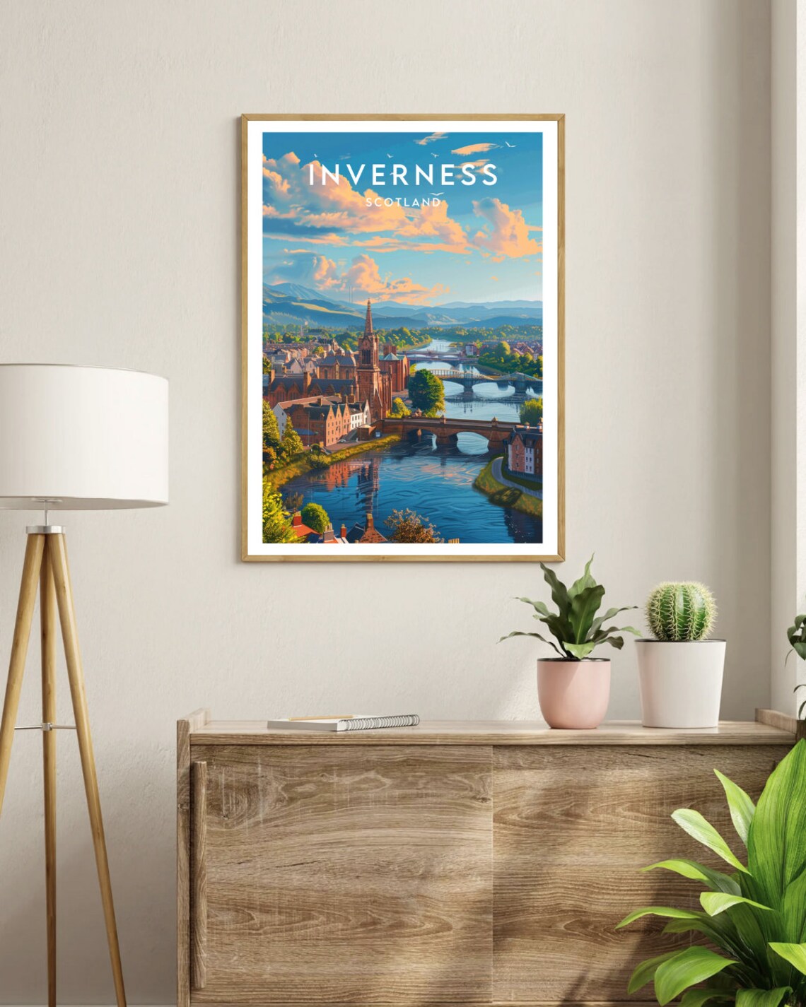 Inverness Travel Poster, Scotland Place Print - Image 3