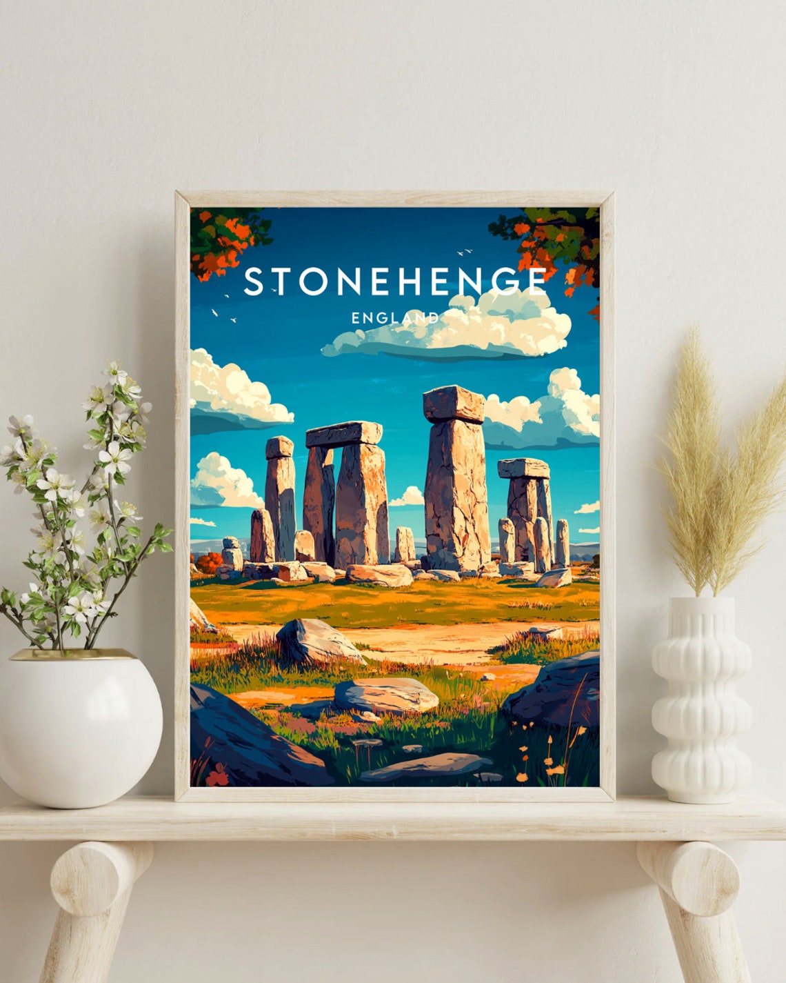 Stoneghenge Travel Print England Stonehenge Poster England Poster Travel Wall Art England Print Poster England Europe Stonehenge - Image 4