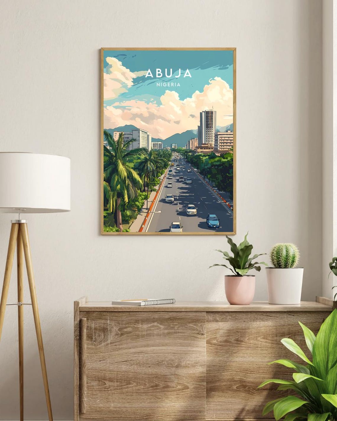 Abuja Travel Print Nigeria Abuja Poster Nigeria Poster Travel Wall Art Nigeria Print Abuja Wall Art Nigeria Africa Abuja Print - Image 3