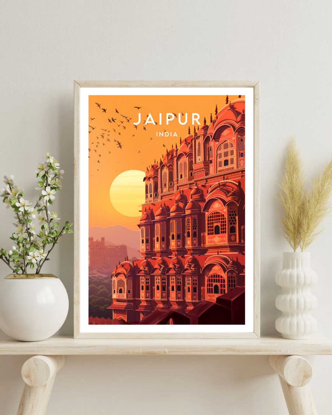 Jaipur Travel Poster, Rajasthan India Wall Art - Image 4