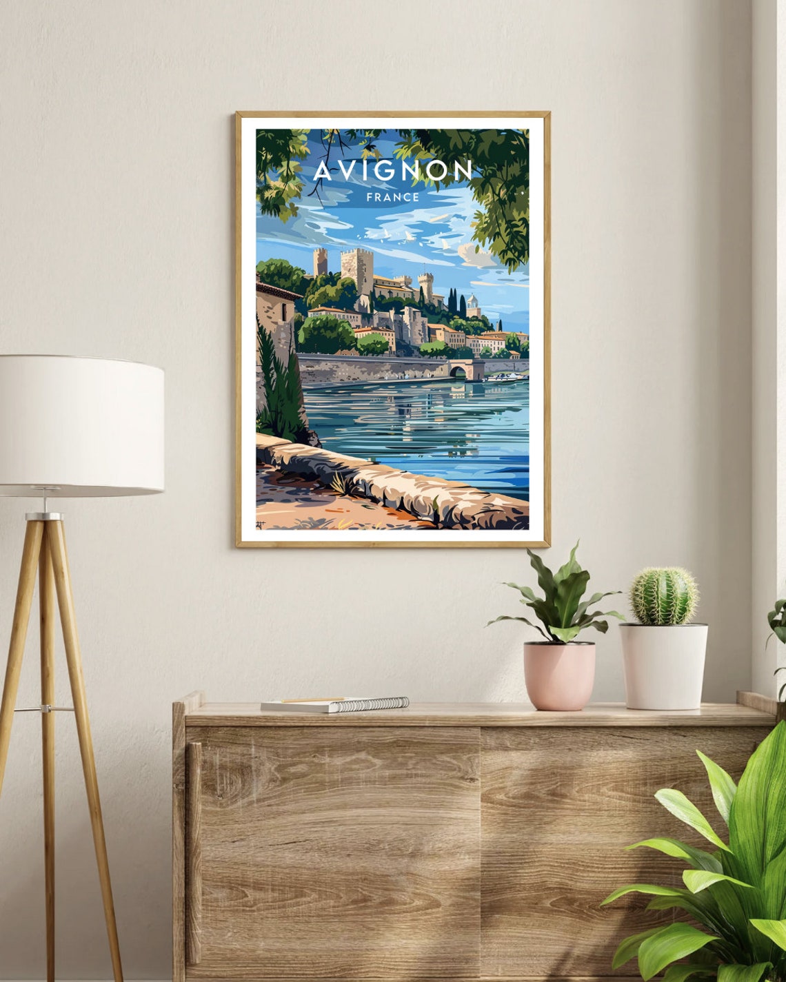Avignon Travel Print France Avignon Poster France Poster Travel Wall Art France Print Poster France Europe Avignon Wall Art - Image 3