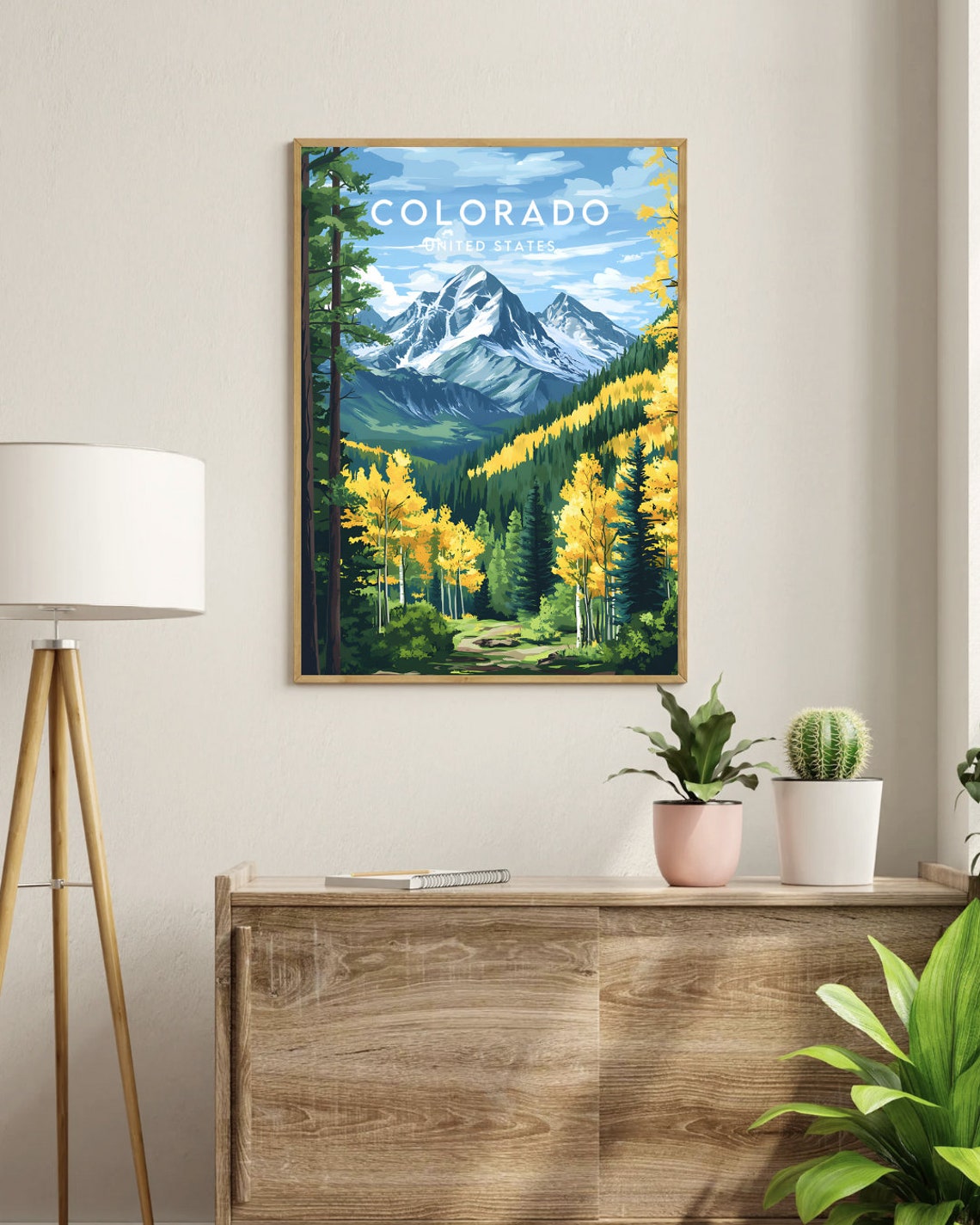 Colorado Travel Print United States Colorado Poster America Poster Travel Wall Art America Print Colorado Usa United States Print - Image 3