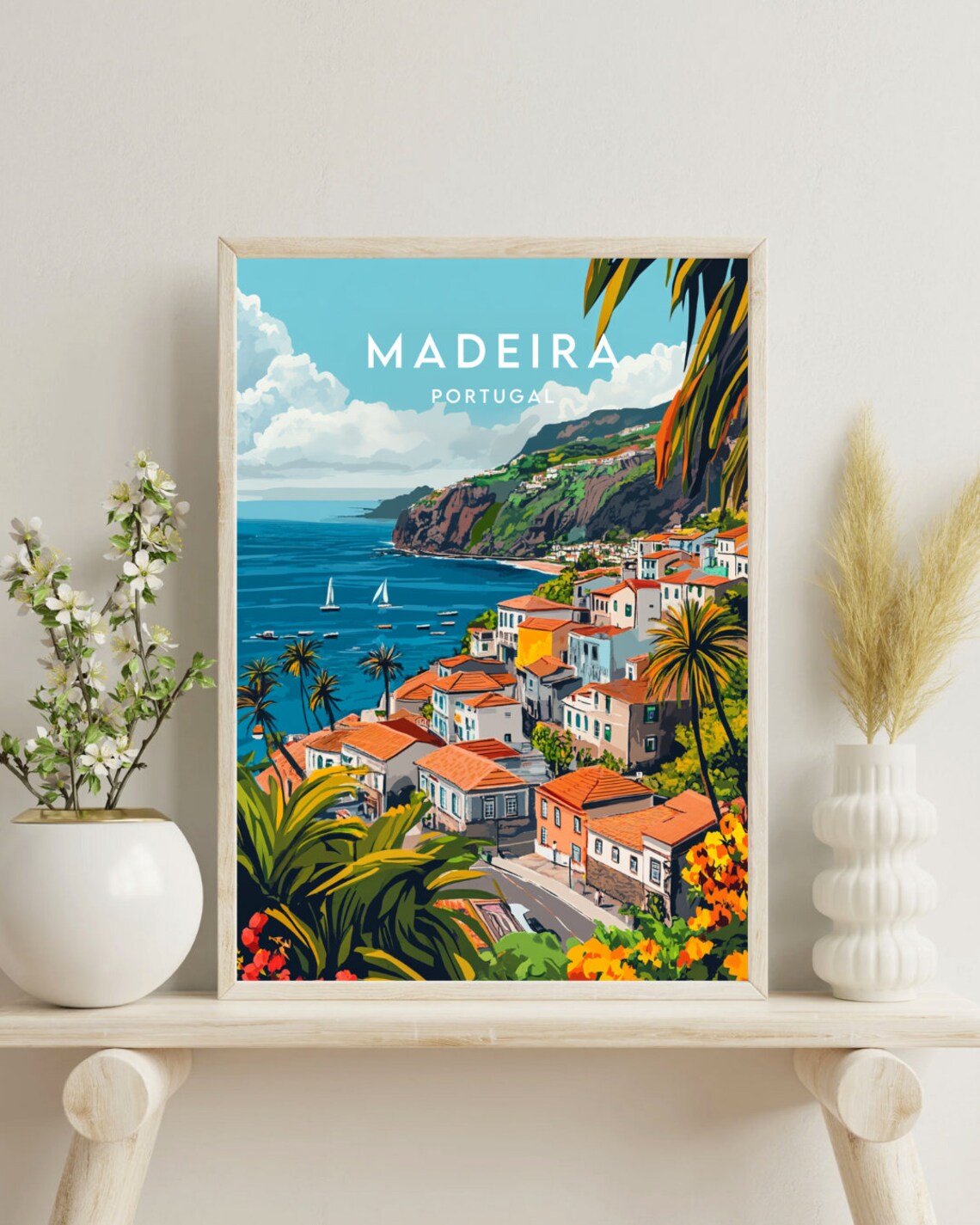 Madeira Travel Poster, Portugal Europe Wall Art - Image 4
