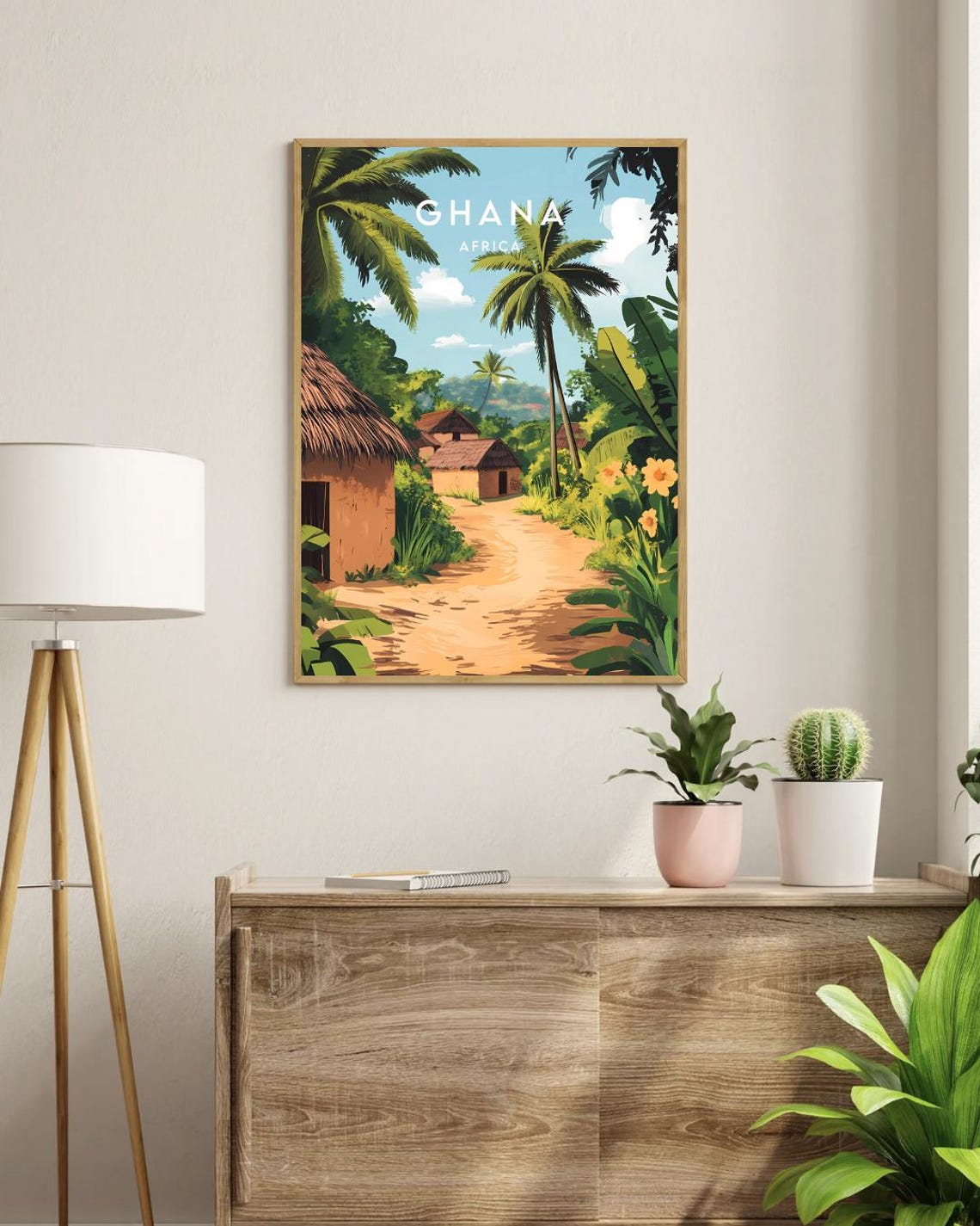 Ghana Travel Print Africa Ghana Poster Africa Poster Travel Wall Art Africa Print Ghana Wall Art Ghana Print Accra Poster Accra - Image 3