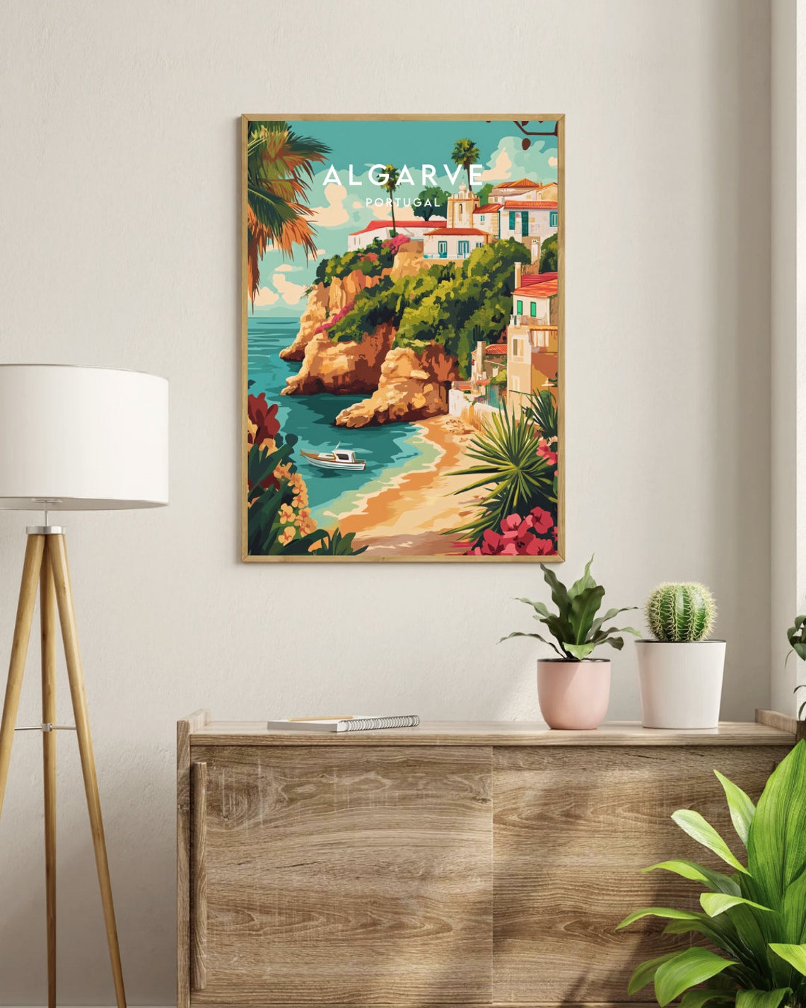Algarve Travel Print Portugal Algarve Poster Portugal Poster Travel Wall Art Portugal Print Poster Portugal Europe Algarve Print - Image 3