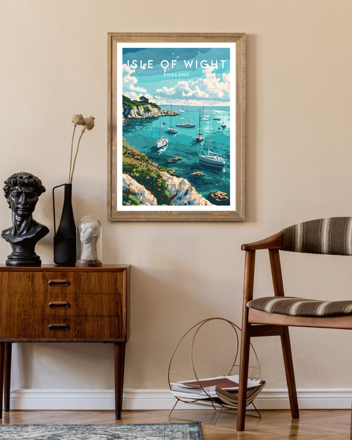 Isle Of Wight Travel Print England Isle Of Wight Poster England Poster Travel Wall Art England Print Poster Europe Isle Of Wight - Image 2