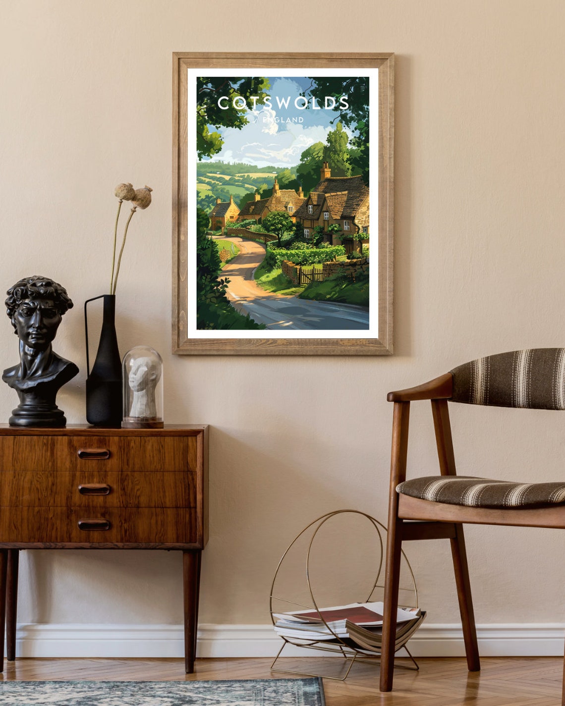 Cotswolds Travel Poster, England Europe Wall Art - Image 2