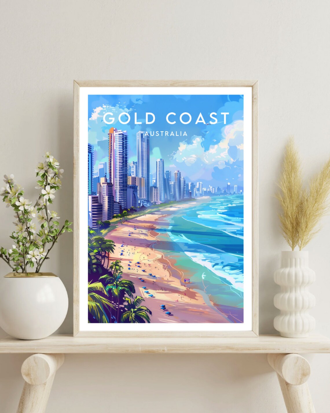 Gold Coast Travel Poster, Australia Wall Art Print - Image 4