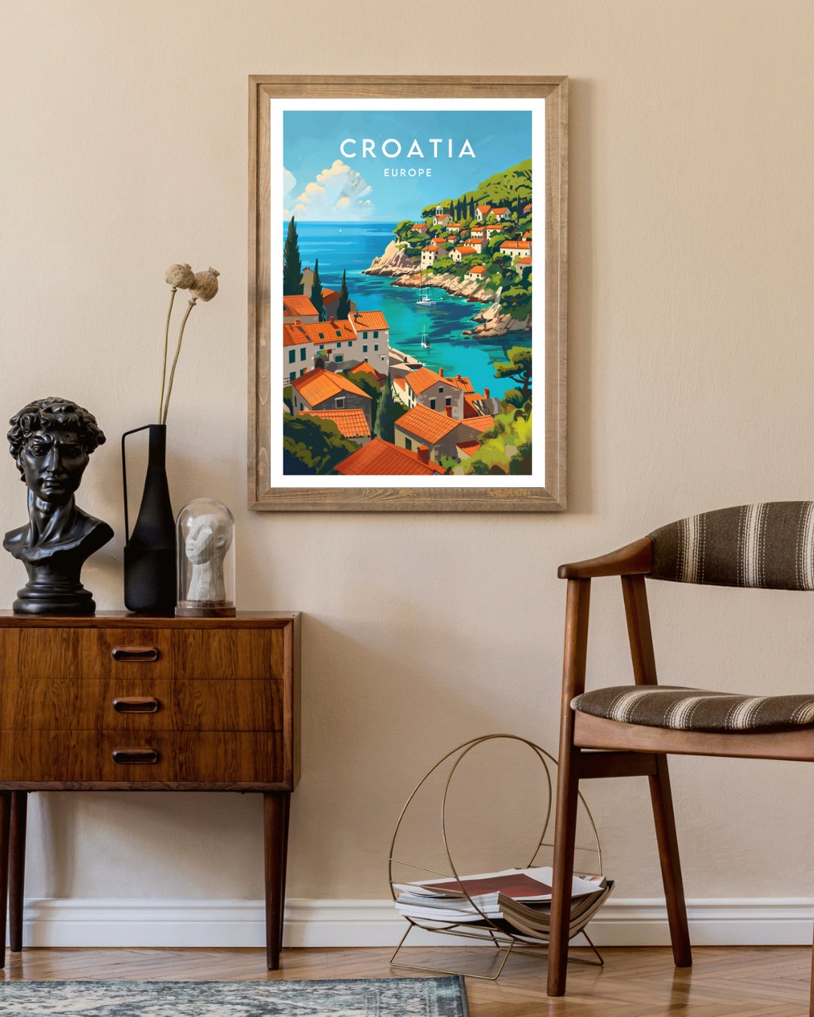 Croatia Travel Print Europe Europe Poster Croatia Poster Travel Wall Art Croatia Print Croatia Europe Dubrovnik Poster Split Vis - Image 2