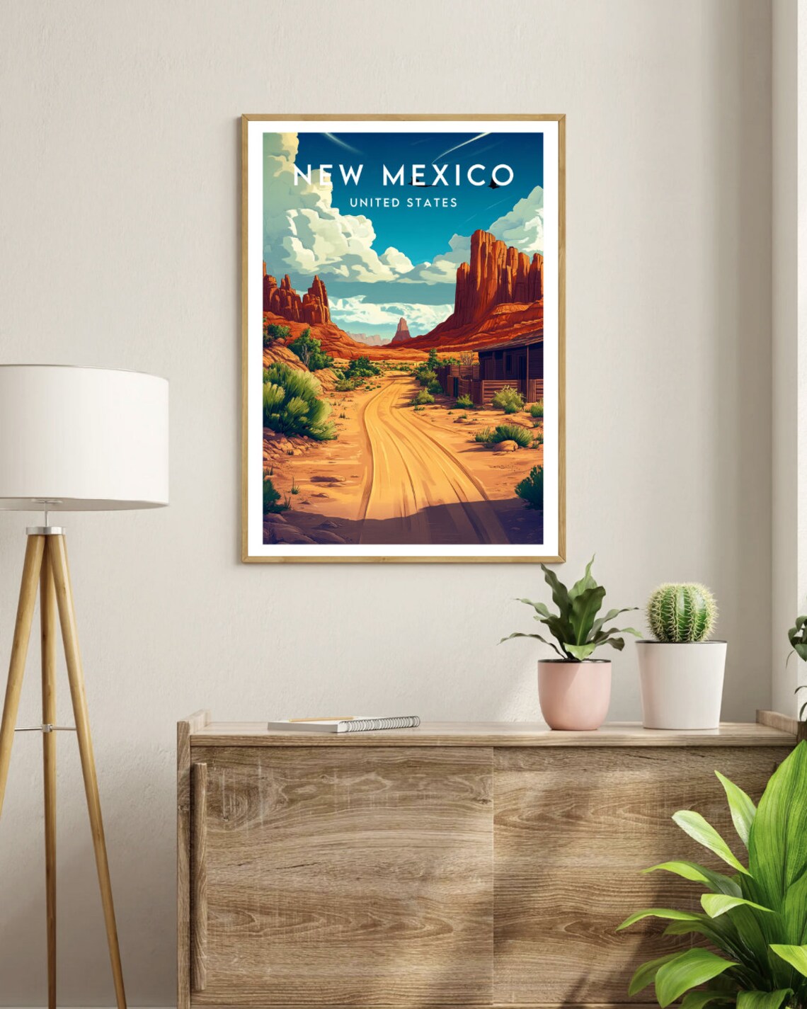 New Mexico Travel Poster, United States Wall Art - Image 3