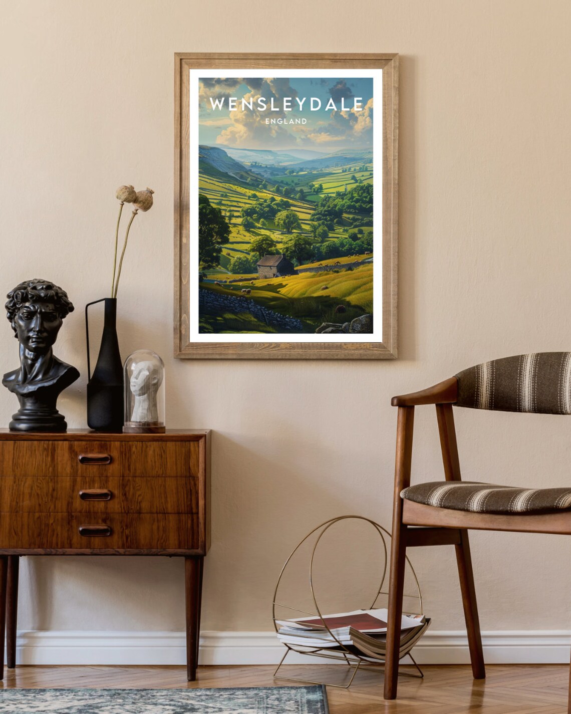 Wensleydale Travel Print England Wensleydale Poster England Poster Travel Wall Art England Print England Britain Wensleydale Uk - Image 2
