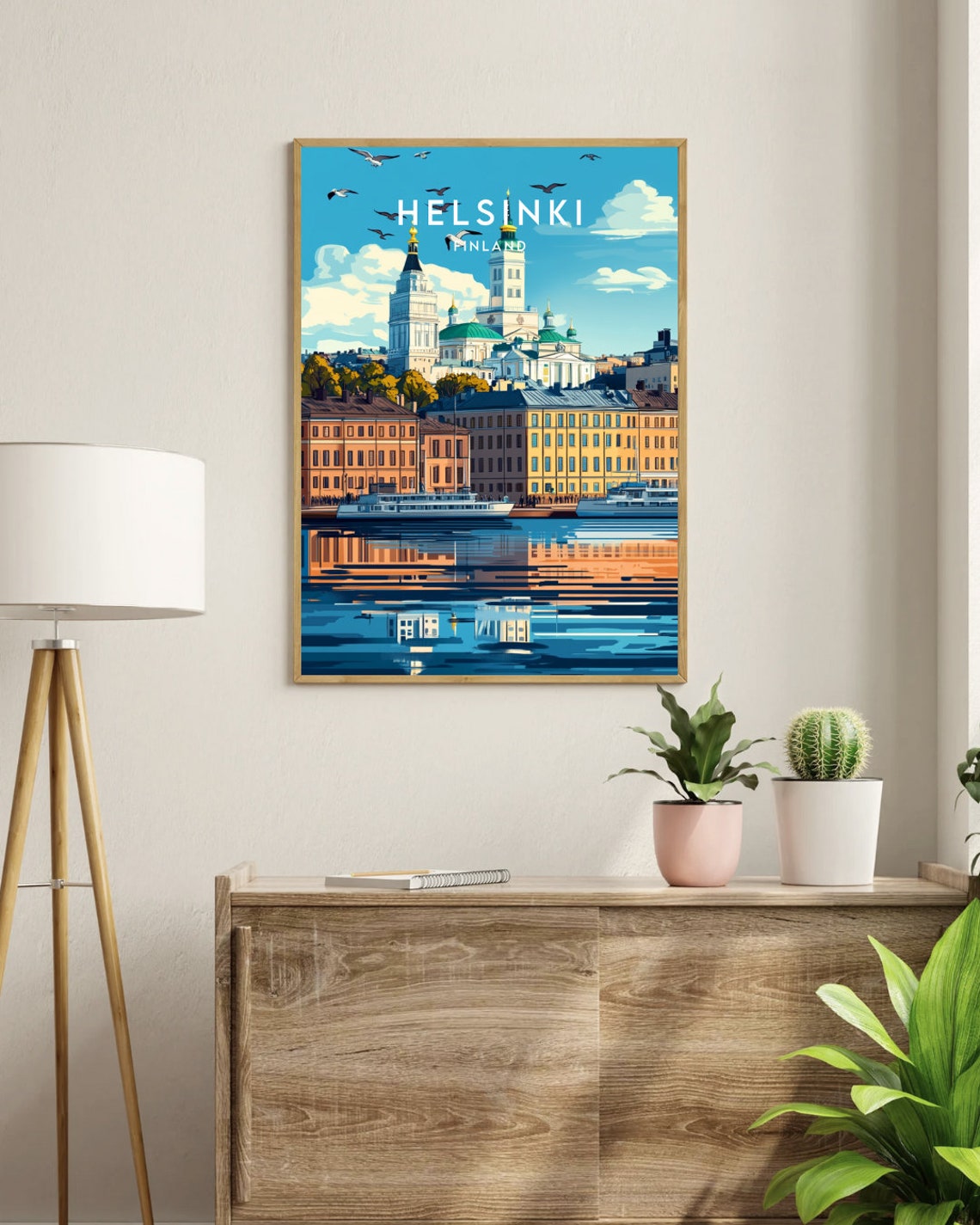 Helsinki Travel Print Finland Helsinki Poster Finland Poster Travel Wall Art Finland Print Finland Europe Helsinki Scandinavia - Image 3