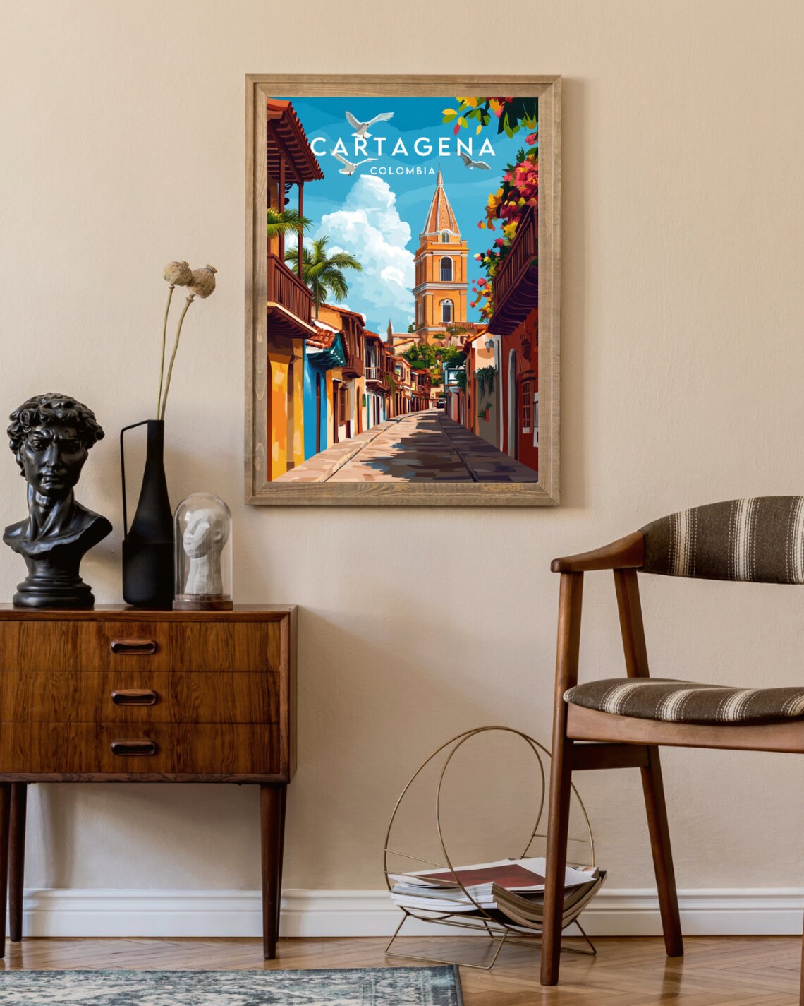 Cartagena Travel Poster, Colombia South America - Image 2