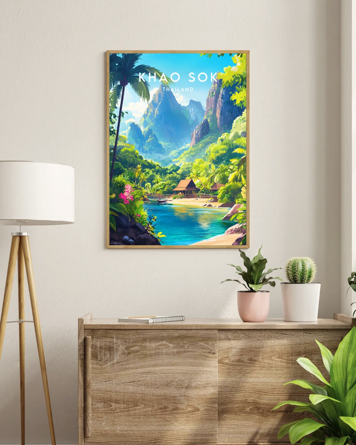 Khao Sok Travel Print Thailand Khao Sok Poster Thailand Poster Travel Wall Art Thailand Print Khao Sok Print Thai Poster Thailand - Image 3