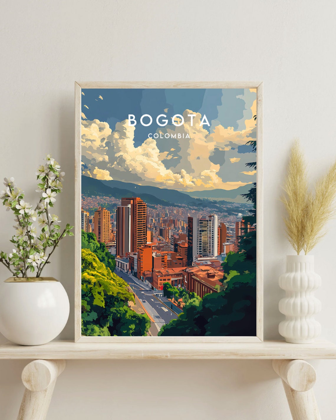 Bogota Travel Print Colombia Bogota Poster Colombia Poster Travel Wall Art Colombia Print Bogota Wall Art South America Colombian - Image 4