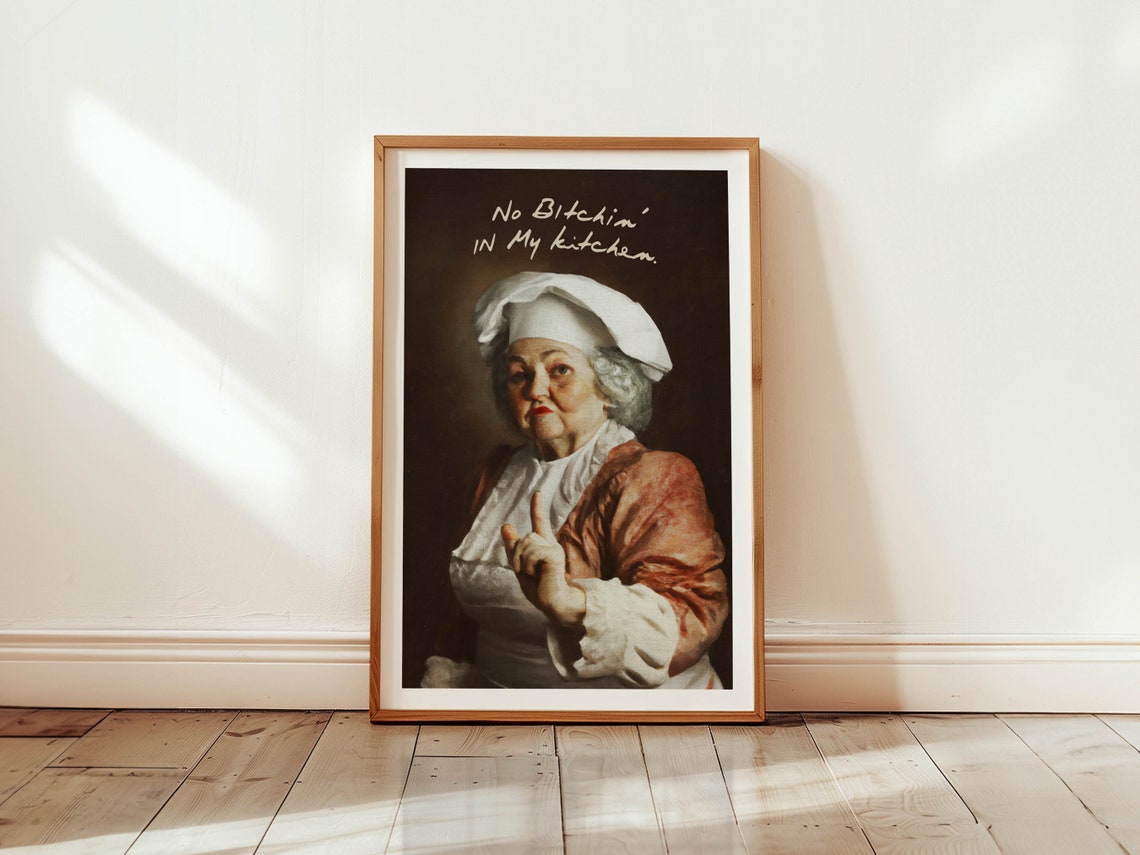 Funny Kitchen Art Wall Decor Chef Rules Vintage Style Classical Painting Art Poster Print Cook Humor Food Amusing - Image 2