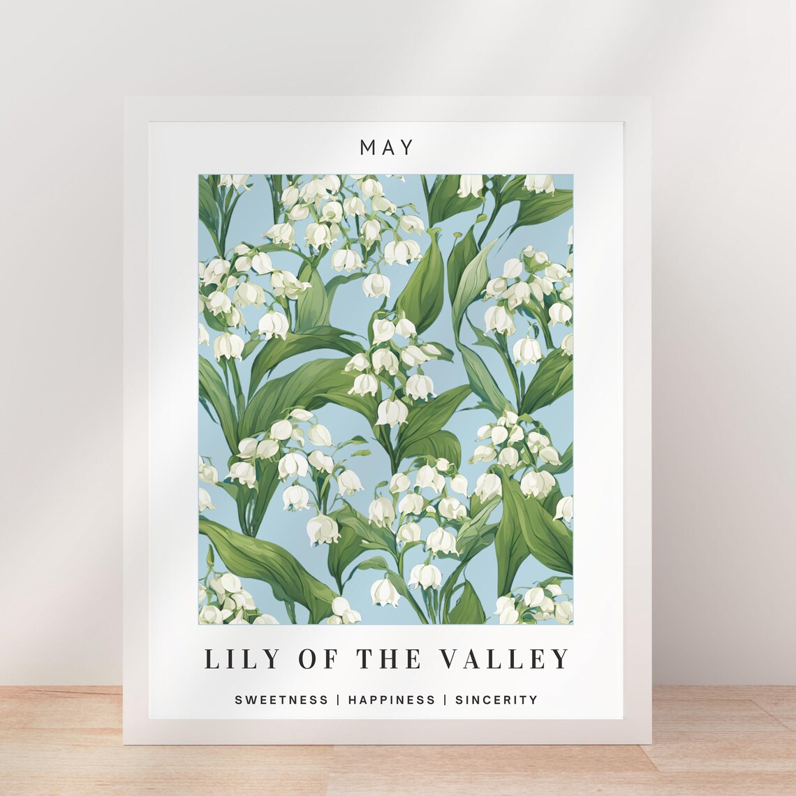 Lily Of The Valley May Birthday Gift Idea Poster