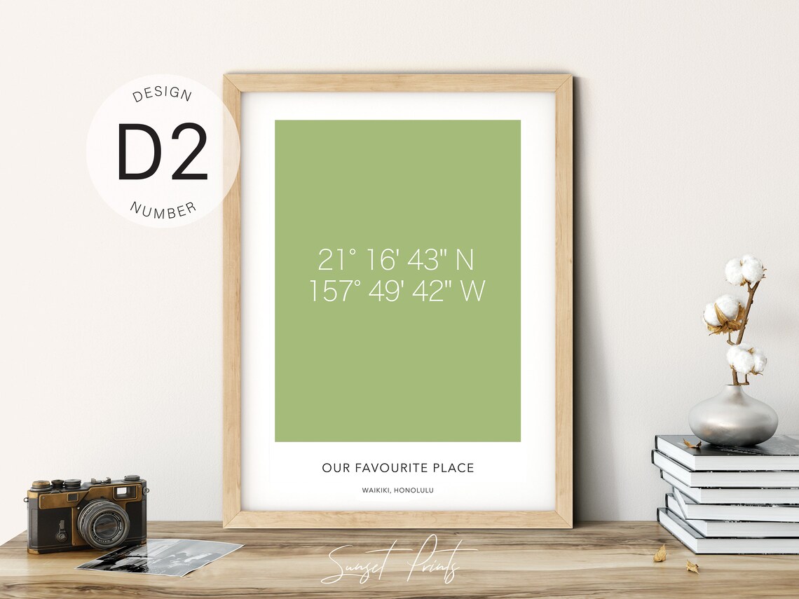 Custom Coordinates Personalized Anniversary Gift - Image 4