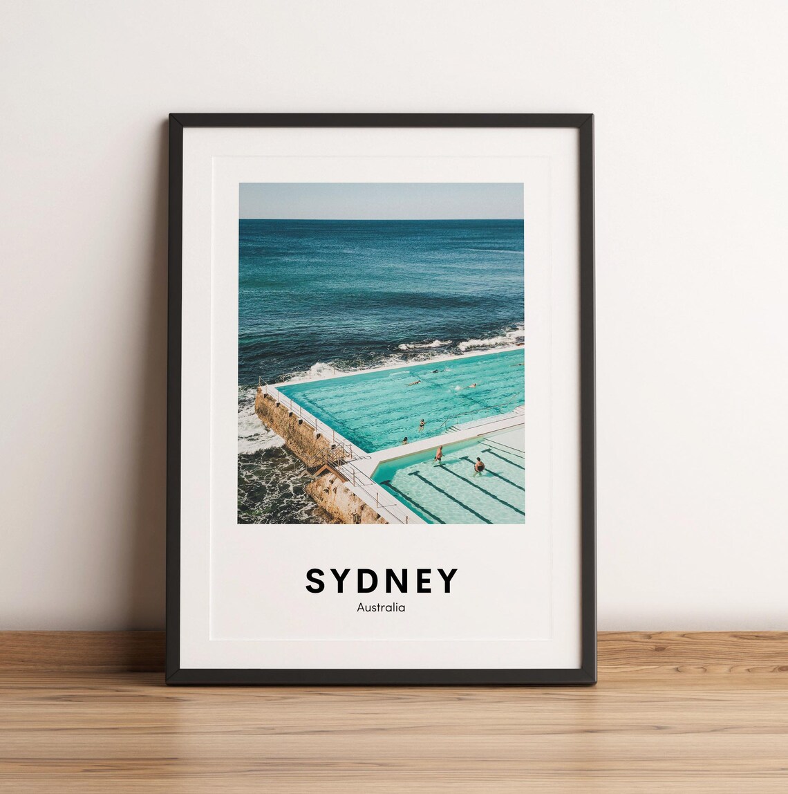 Sydney Travel Poster, Bondi Beach Australia Art Print