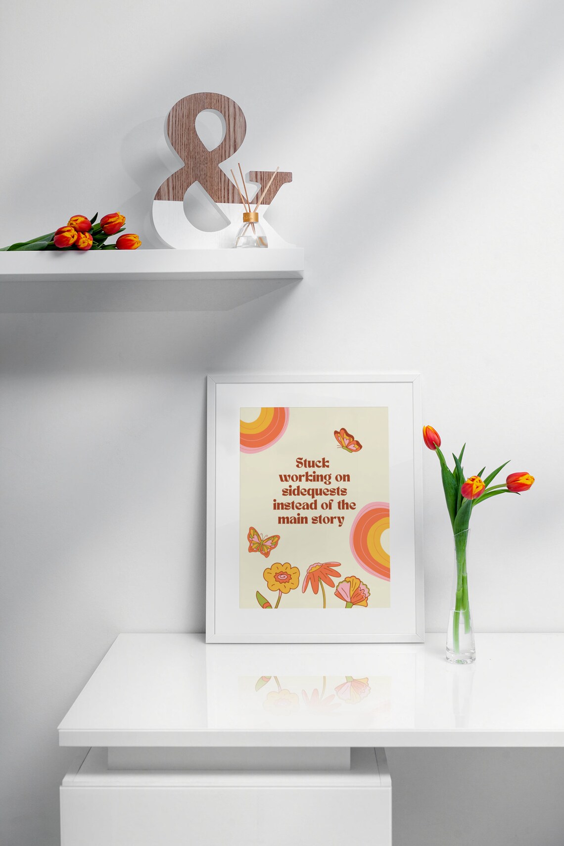 Relatable ADHD Poster Print, Mental Health Office Decor - Image 2