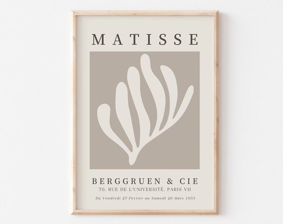 Matisse Art Print Cutouts Exhibition Poster Modern Neutral Wall Large Abstract Fine Japandi Decor Unframed