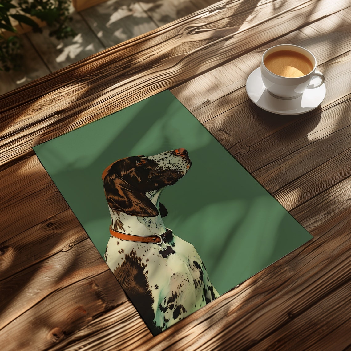 German Pointer Dog Profile Vintage Hunting Poster for Dog Lovers - Image 4