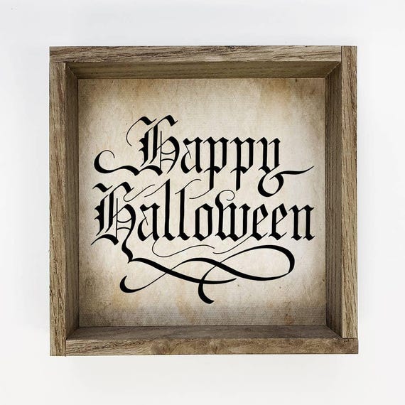 Happy Halloween Calligraphy Fancy Word Art