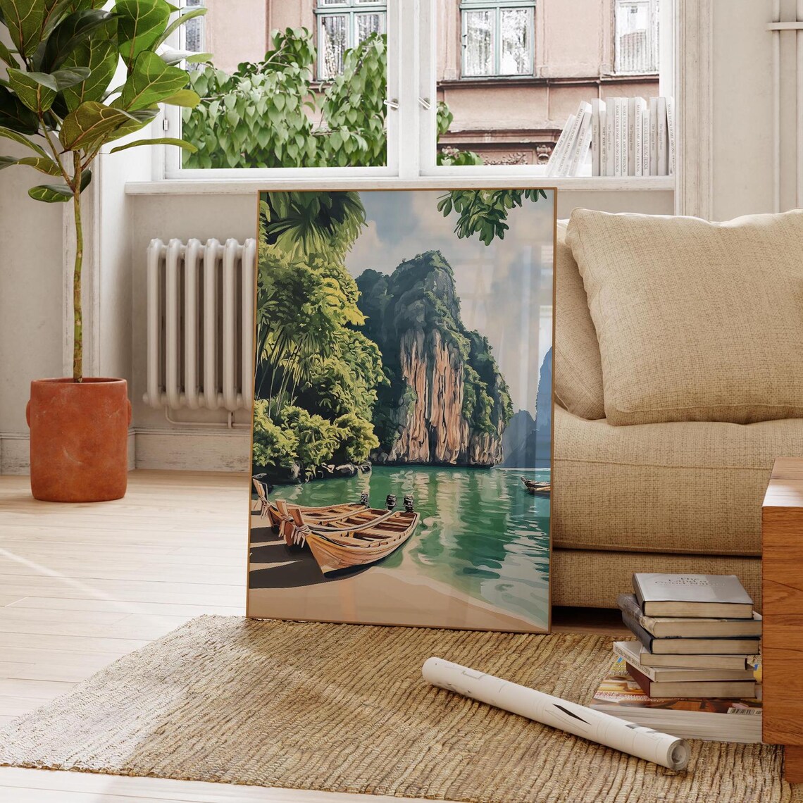 Thailand Phuket & Phi Phi Island Travel Poster - Image 3