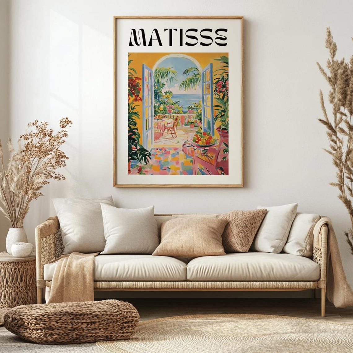 Matisse Coastal Terrace Sea View Mediterranean Sunshine Art Print - Image 3