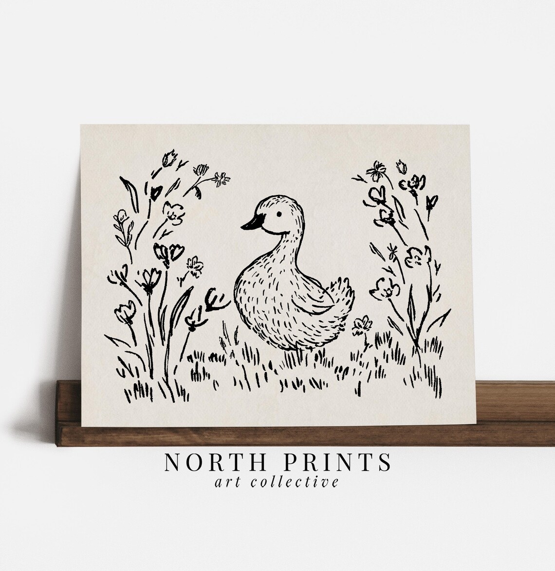 Duck Nursery Minimalist Kids Wall Decor Art Print - Image 4