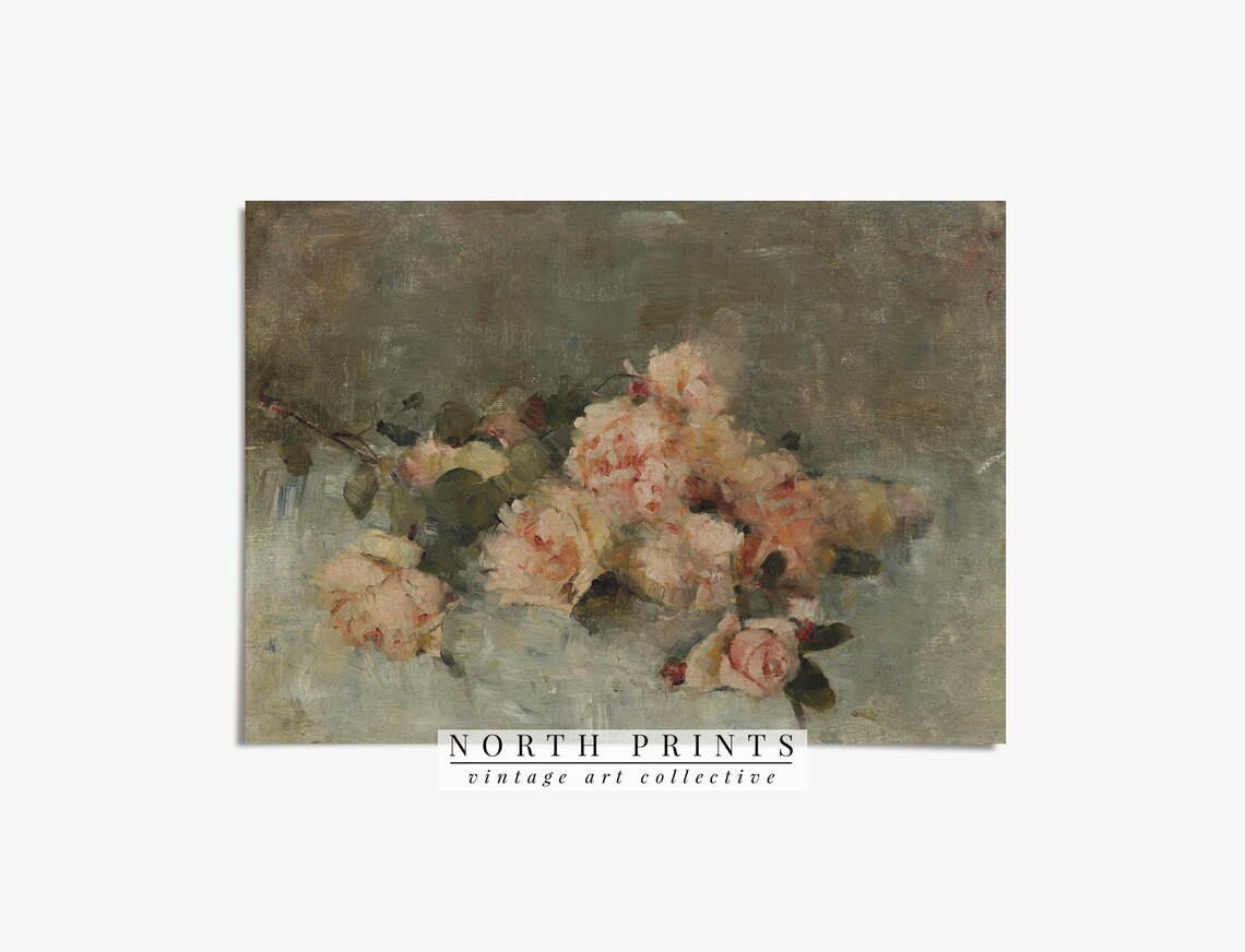 Vintage Flower Print, Cottage Botanical Wall Art - Image 2