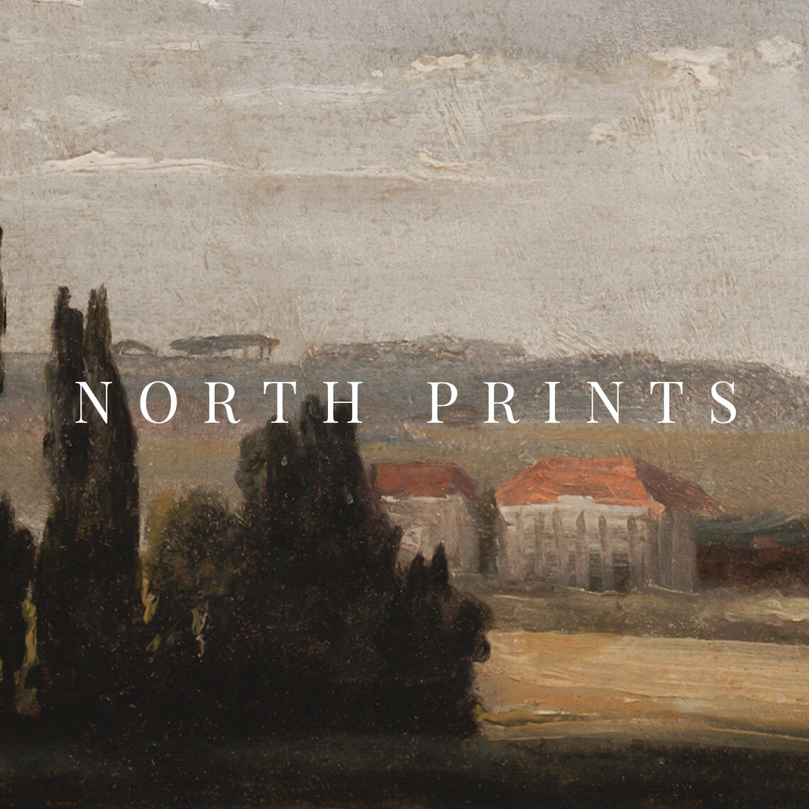 European Landscape Vintage Moody Art Print - Image 2