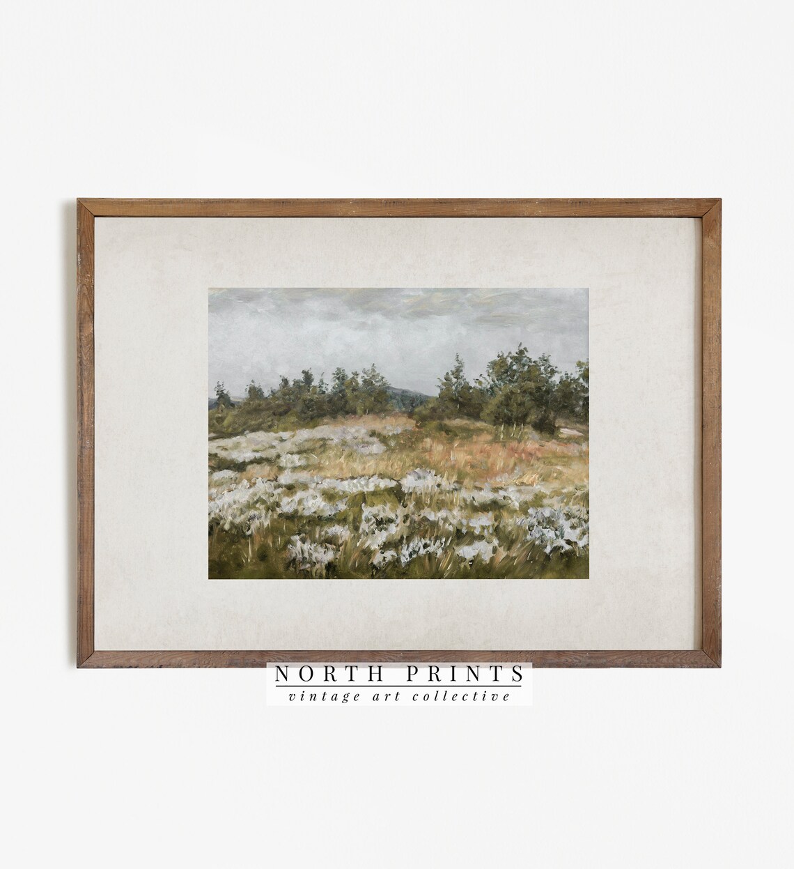 Vintage Summer Landscape Painting, Country Wall Art Print - Image 2