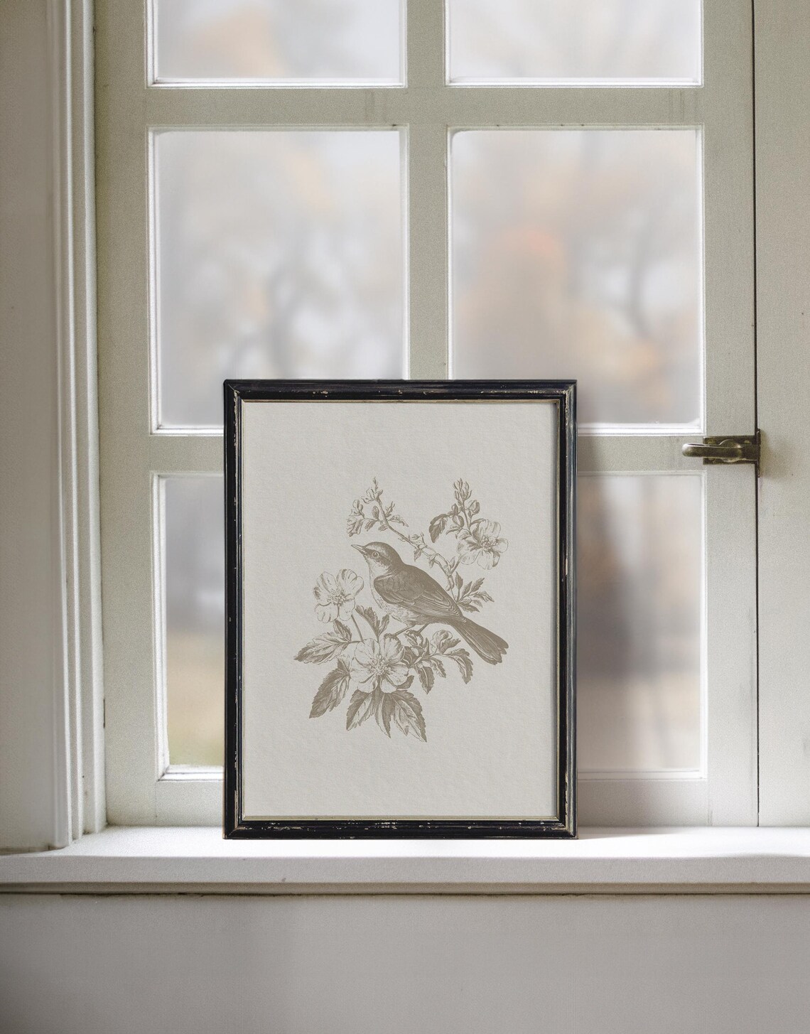 Neutral Bird Print, Minimalist Modern Farmhouse - Image 2