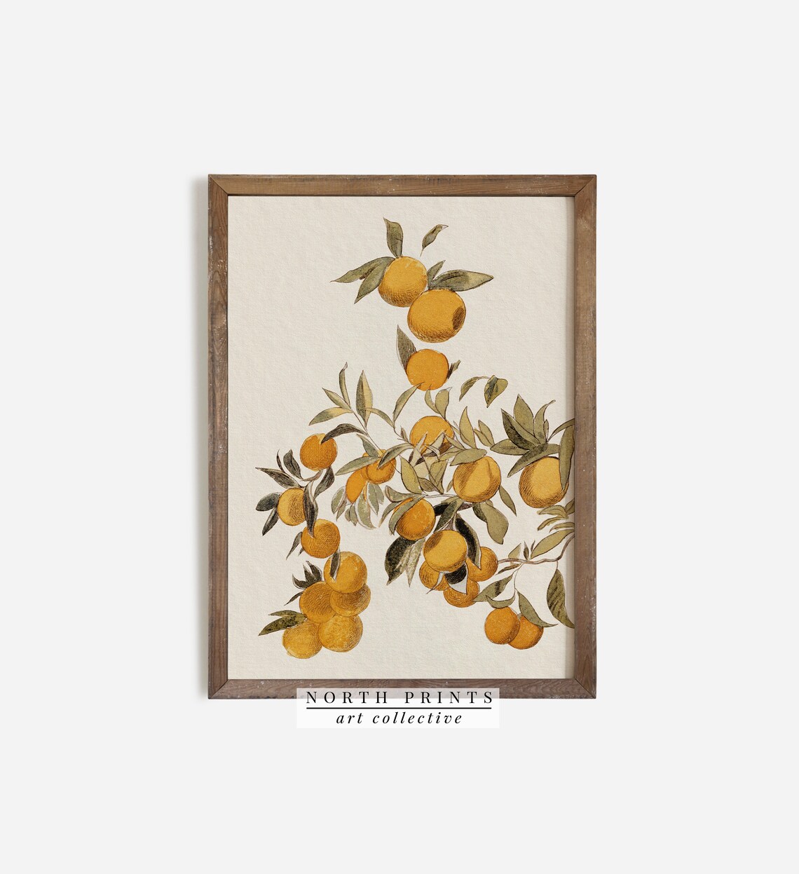 Orange Fruit Painting, Vintage Farmhouse Art Print - Image 2