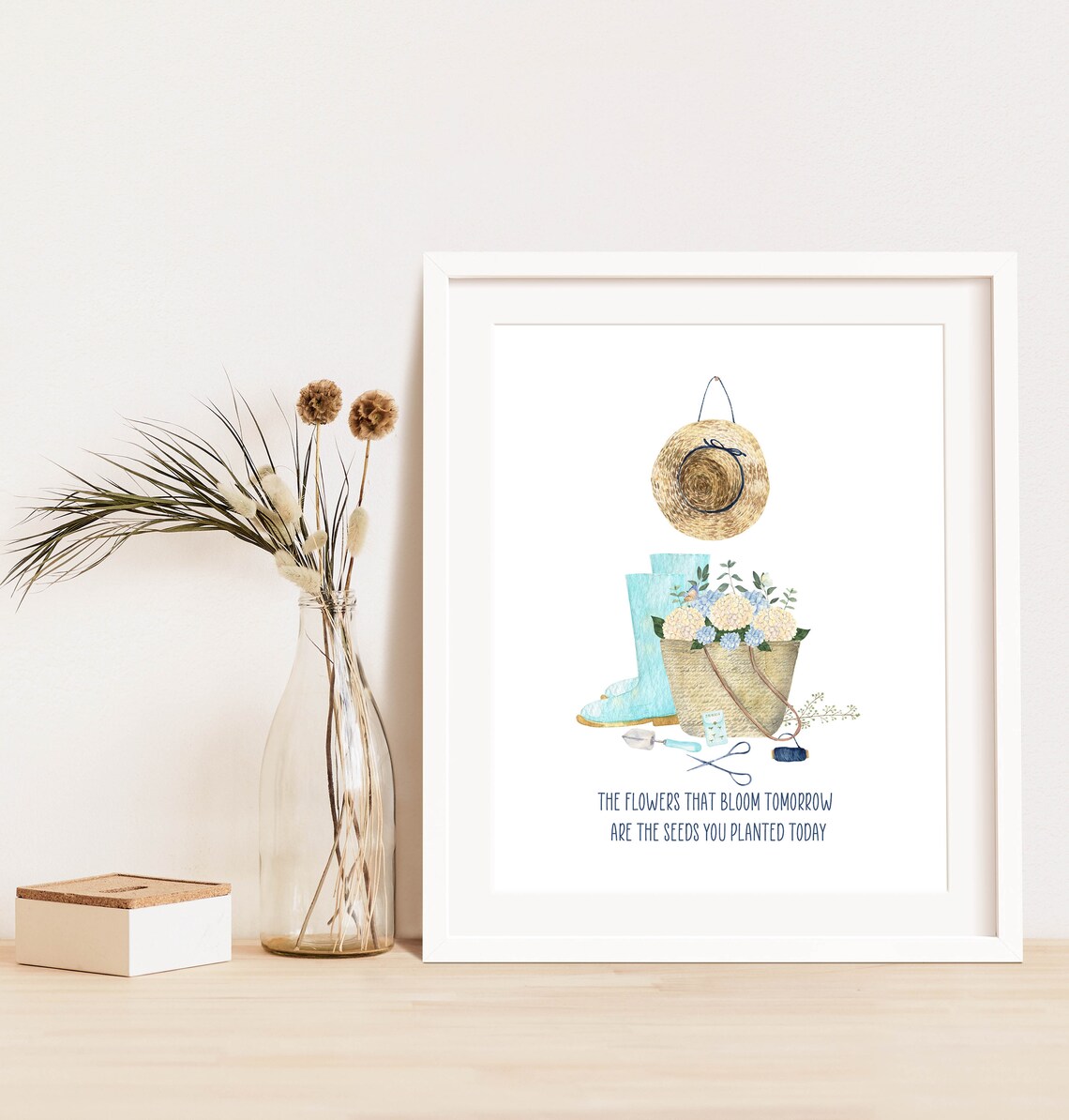 The Flowers That Bloom Tomorrow Art Print, Inspirational Quote - Image 2