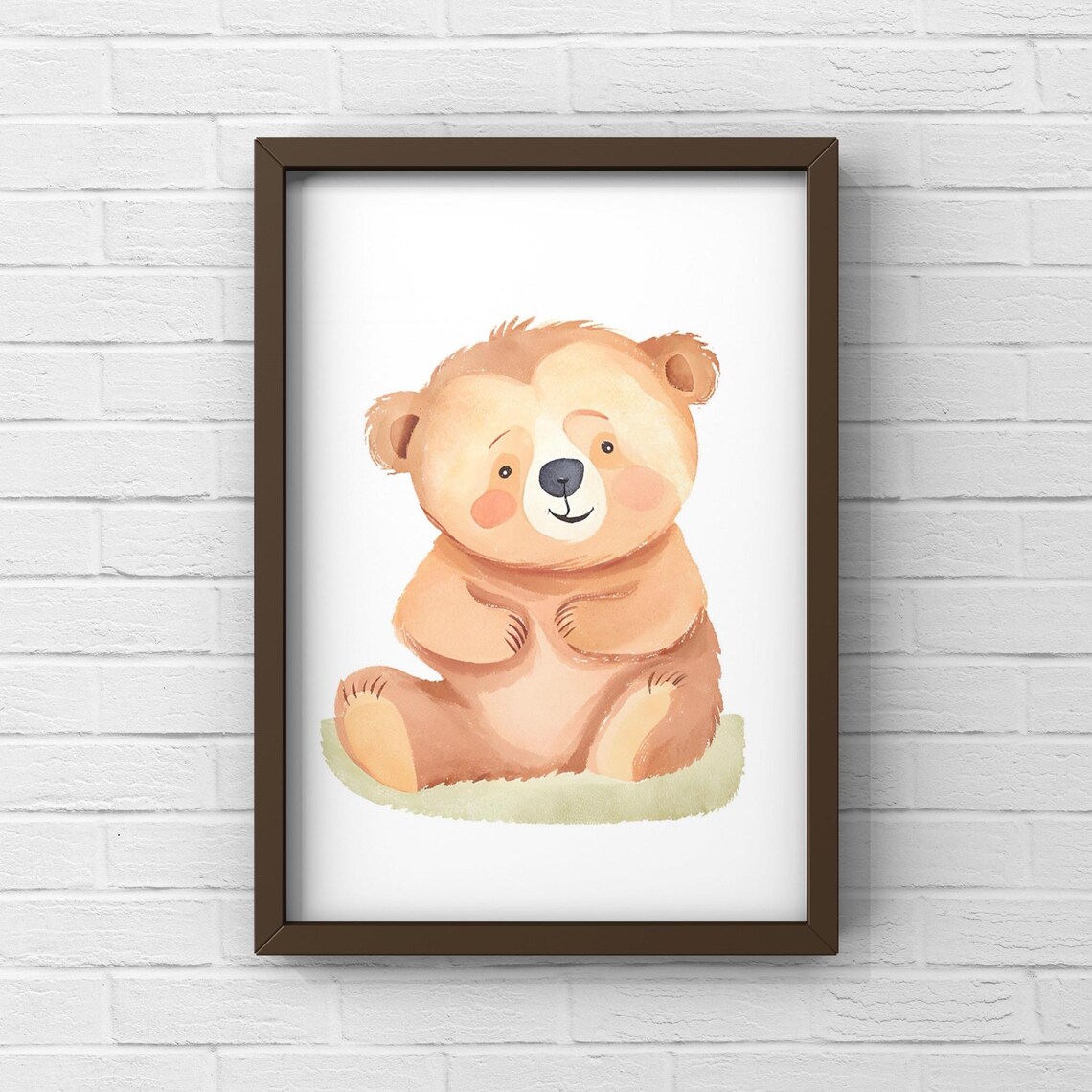Bear Nursery Decor, Kids Wall Art Poster - Image 2