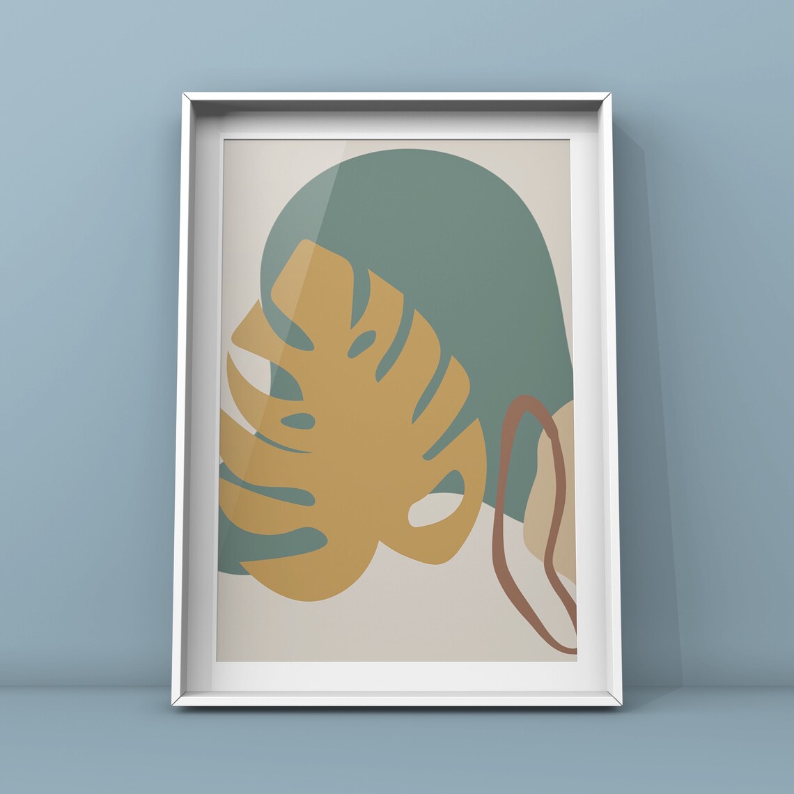Boho Botanical Abstract Earth Tones Bedroom Decor - Image 2