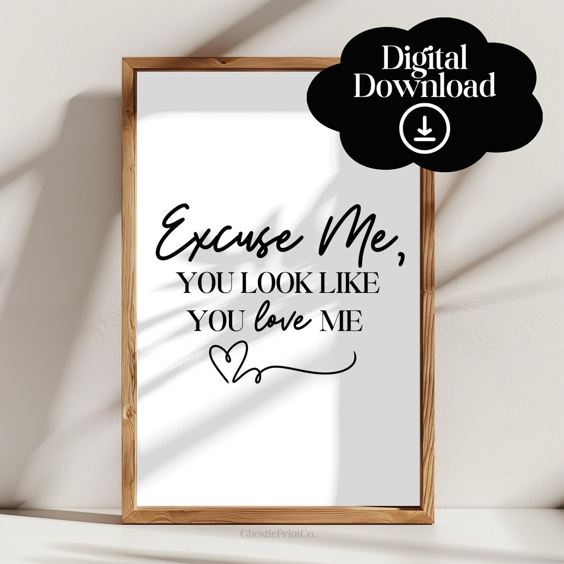 Excuse Me You Look Like Love Print, Country Lyrics