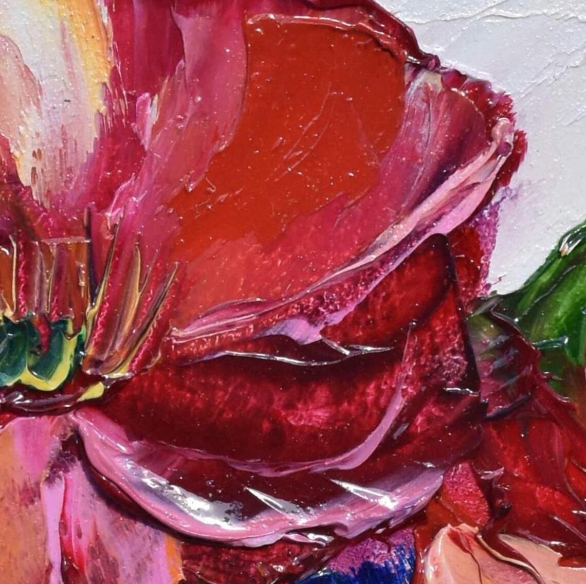 Wildflower Bouquet In Terracotta Vase On Windowsill Art Poster - Image 3