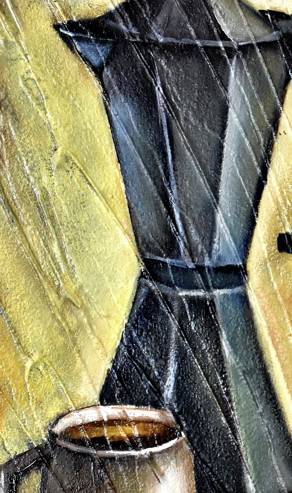 Coffee Original Cup Of Coffee Original Oil Painting Still Life Cup Of Coffee Art Painting Of Coffee Textured Wall Art Coffee Wall Art Cup - Image 5